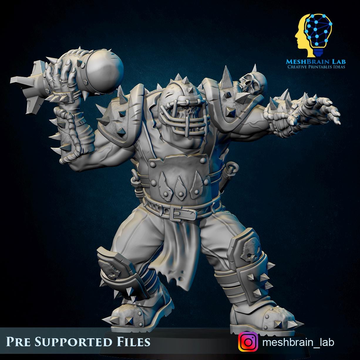 3d Printed Ork Special Tank Attacker by Meshbrain Labs Miniatures