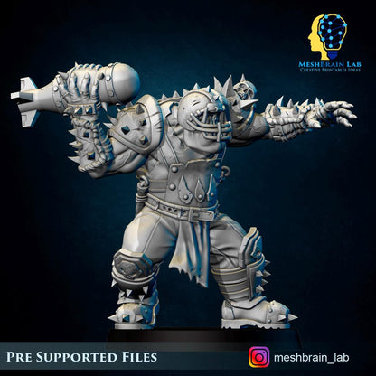 3d Printed Ork Special Tank Attacker by Meshbrain Labs Miniatures