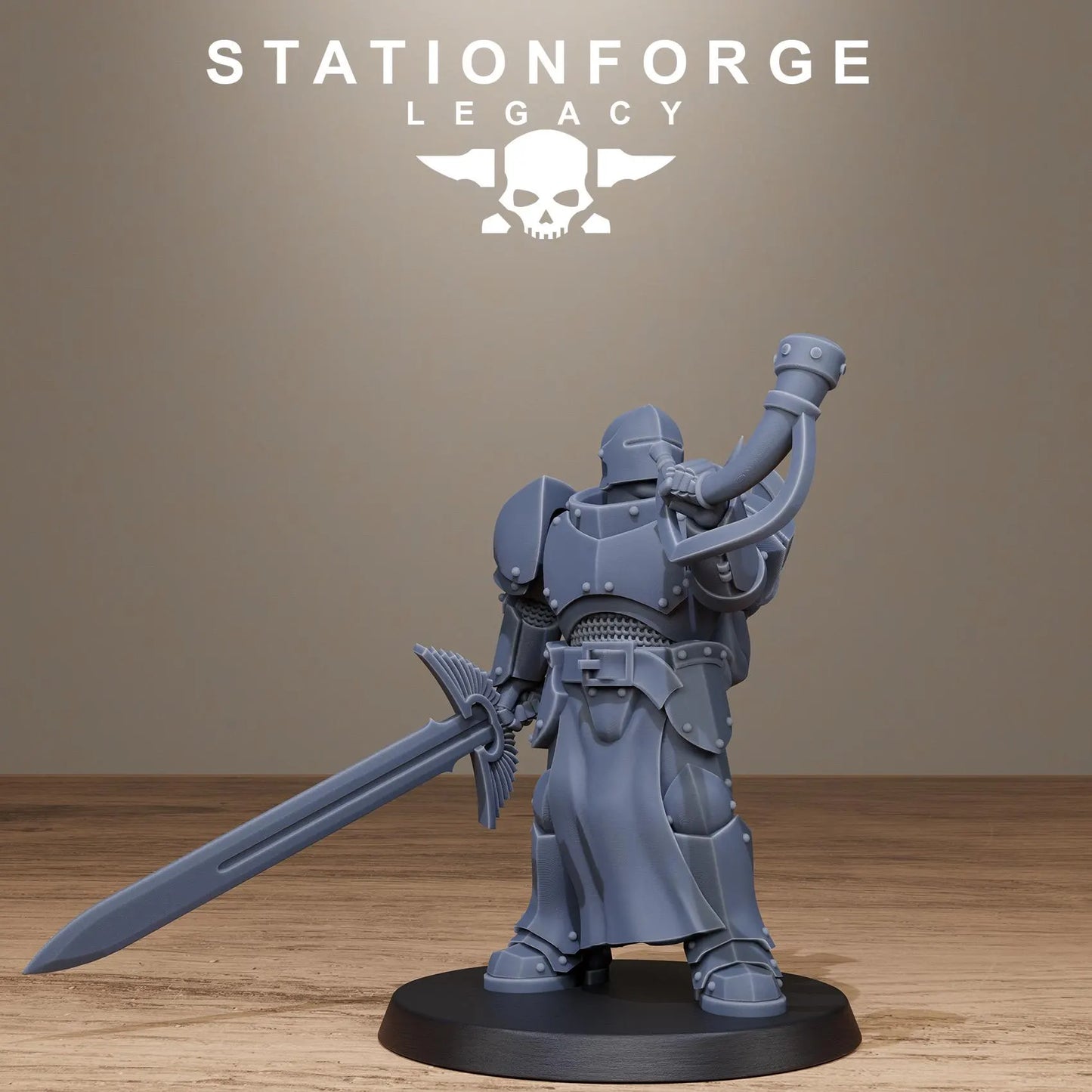 3D Printed Solaris Greatswordsmen by Stationforge Miniatures
