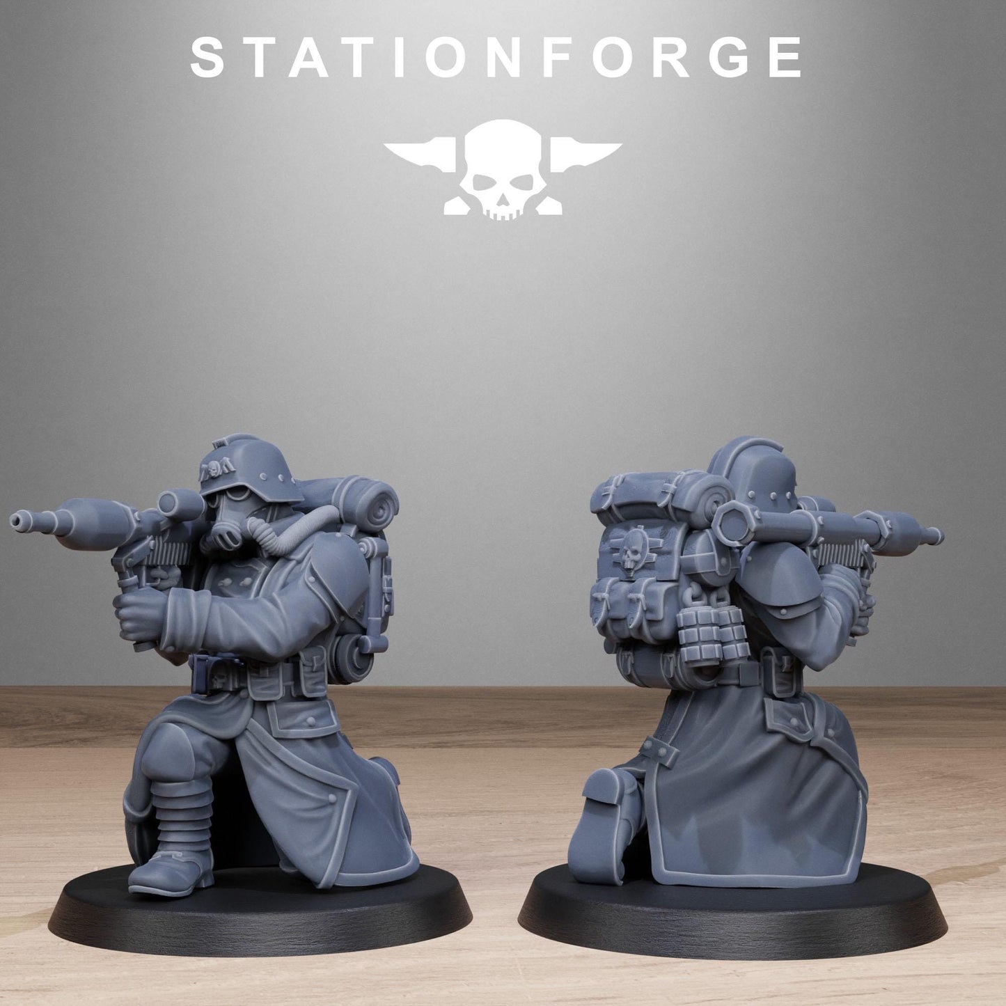 3D Printed GrimGuard Rocketeers by StationForge Miniatures