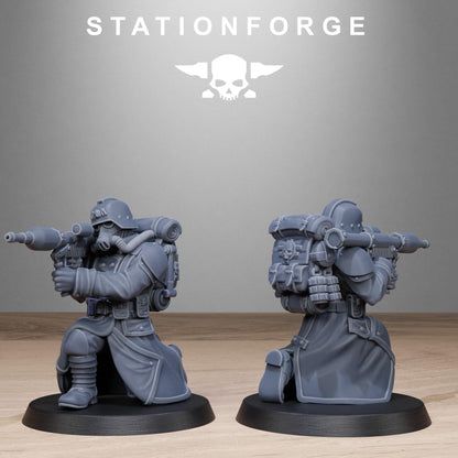 3D Printed GrimGuard Rocketeers by StationForge Miniatures
