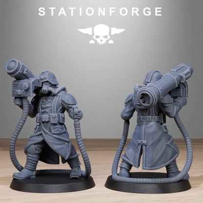 3D Printed GrimGuard Rocketeers by StationForge Miniatures