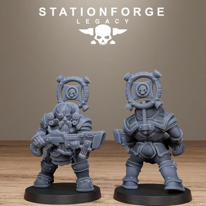 3D Printed Ironvale Dwarf Infantry by Stationforge Legacy Miniatures