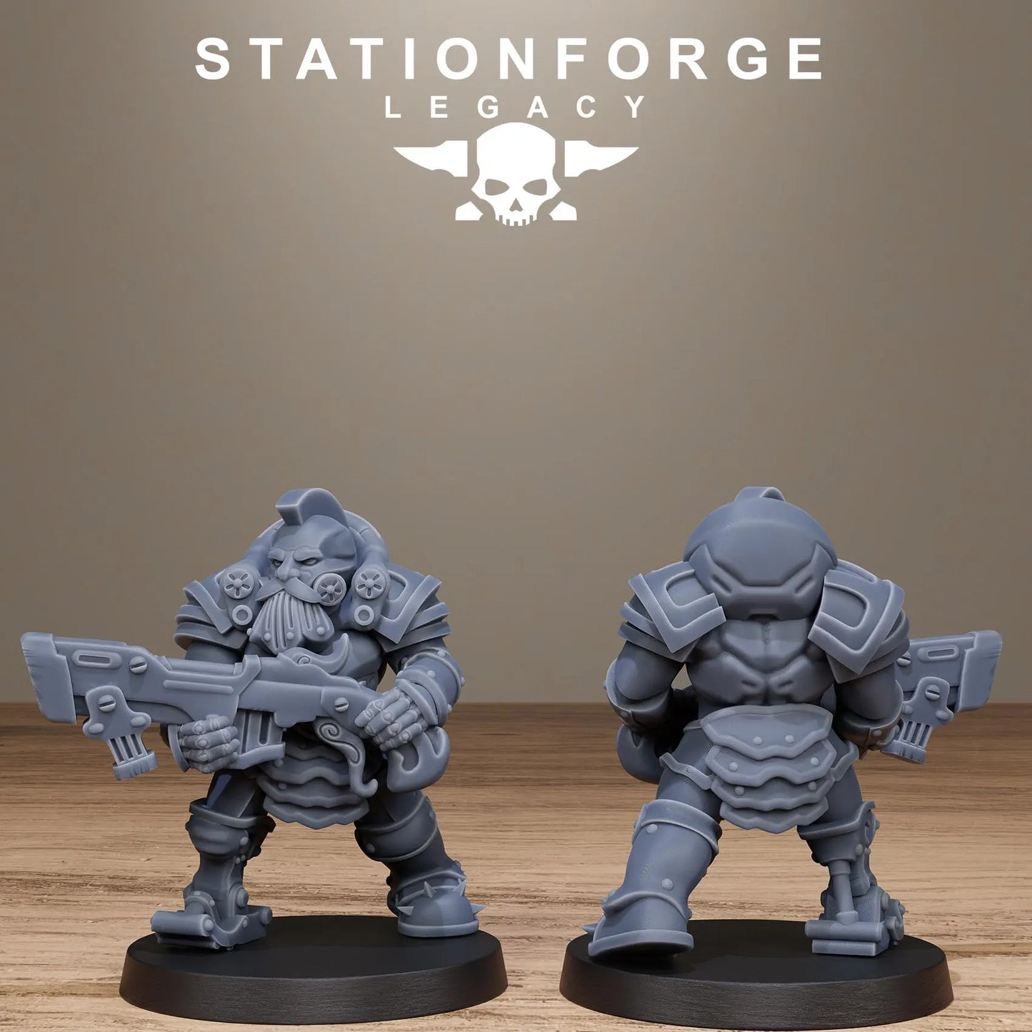 3D Printed Ironvale Dwarf Infantry by Stationforge Legacy Miniatures