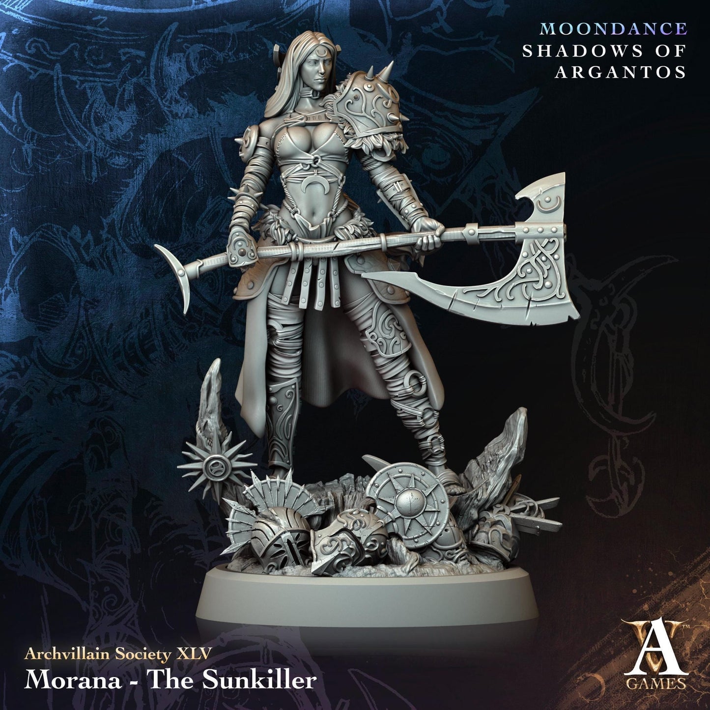 3D Printed Morana the Sunkiller by Archvillain Games