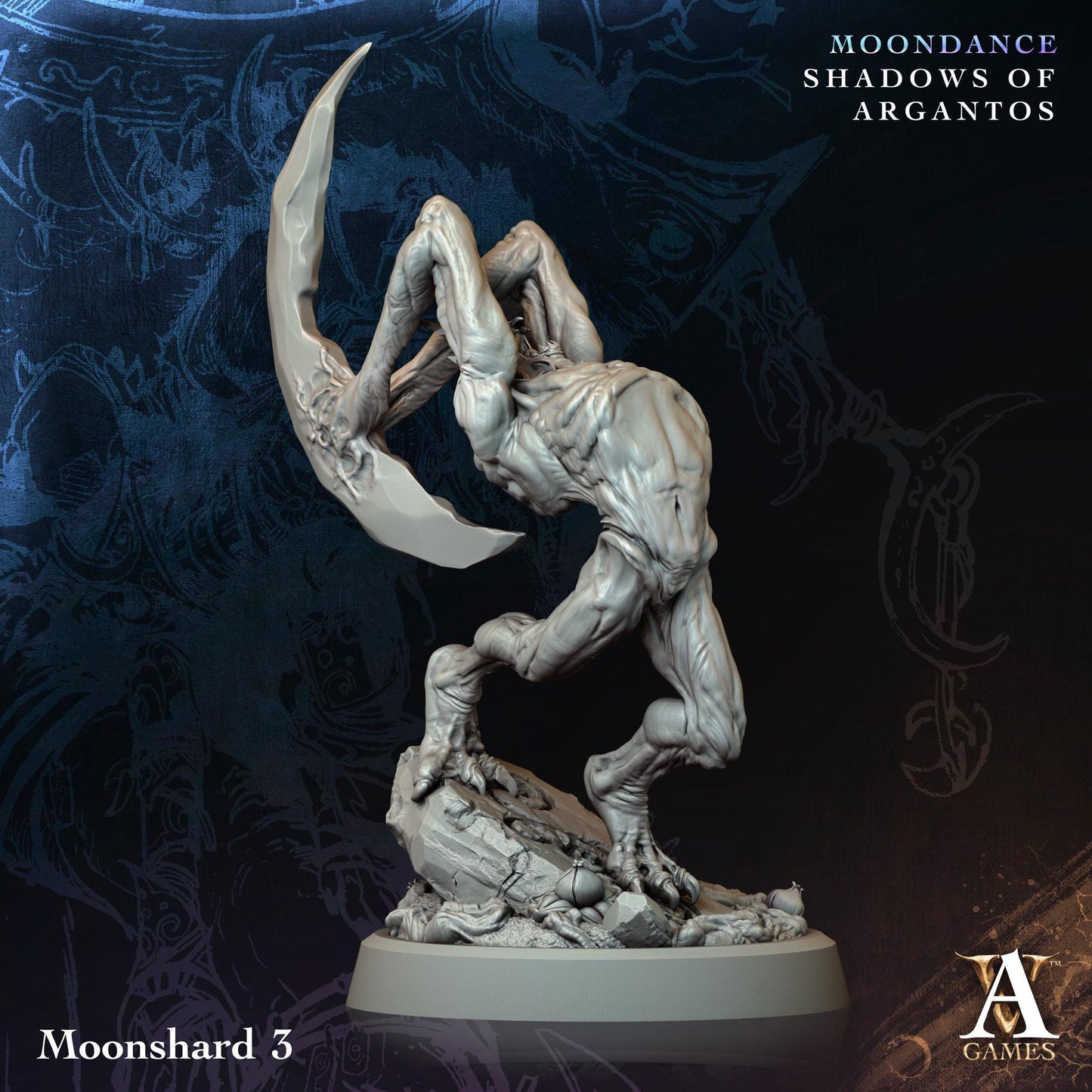 3D Printed Moonshards by Archvillain Games