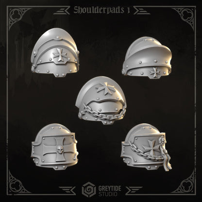 3d Printed Eternal Crusader Shoulderpads x10 #1 by Greytide Studio