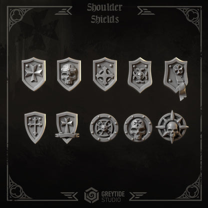 3d Printed Eternal Crusader Tilt Shields by Greytide Studio