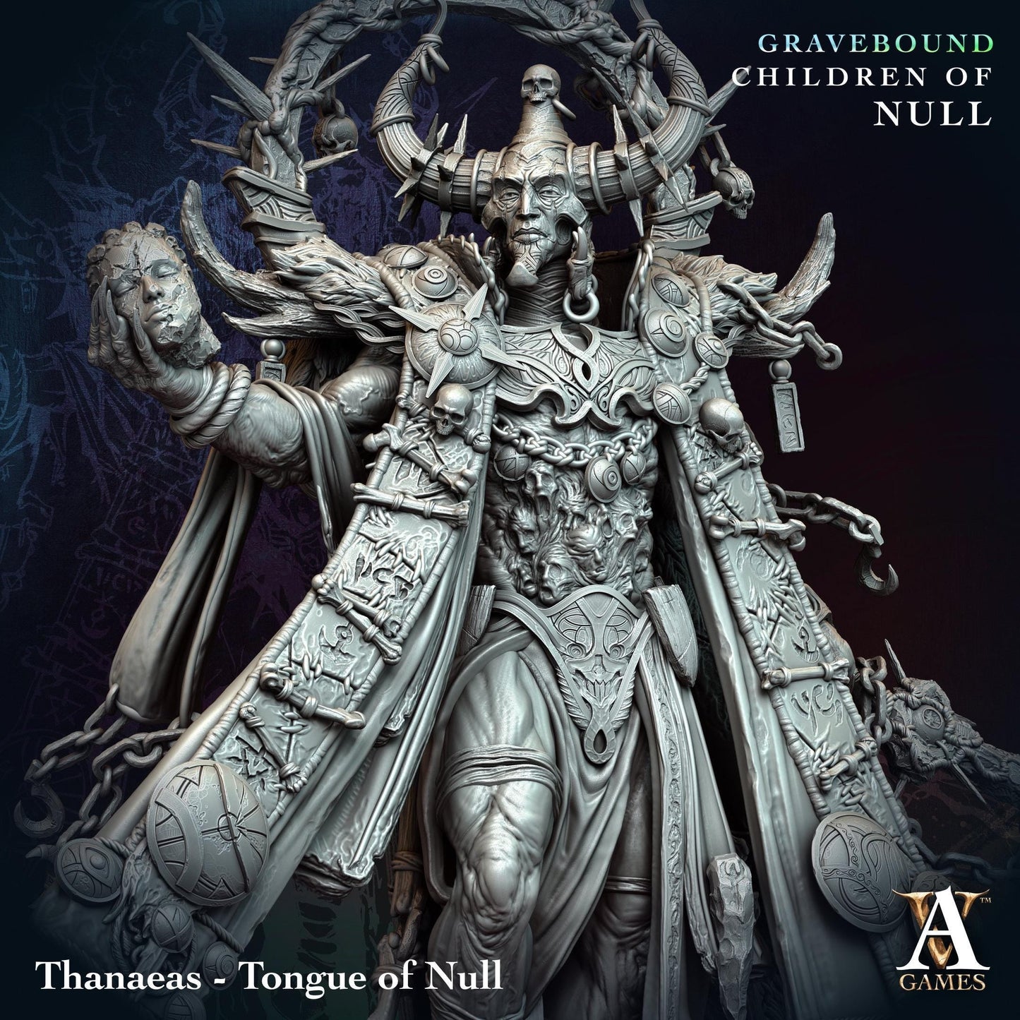 3D Printed Thanaeas - Tongue of Null by Archvillain Games