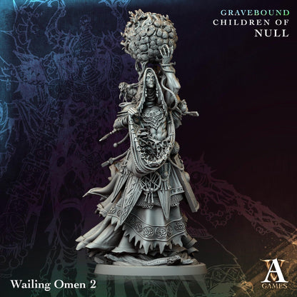 3D Printed Wailing Omens by Archvillain Games