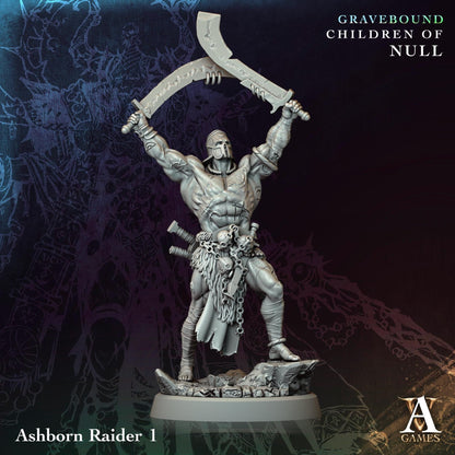 3D Printed Ashborn Raiders by Archvillain Games