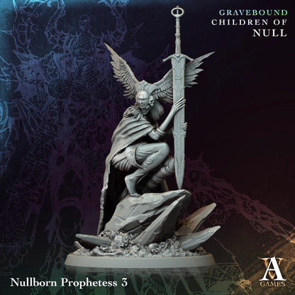 3D Printed Nullborn Prophetess by Archvillain Games