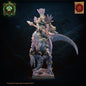 3d Printed Ceratomimus with Spear Rider by Lost Kingdom Miniatures