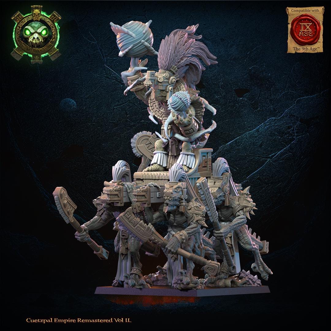 3d Printed Tezcatlipoca, The Living God by Lost Kingdom Miniatures