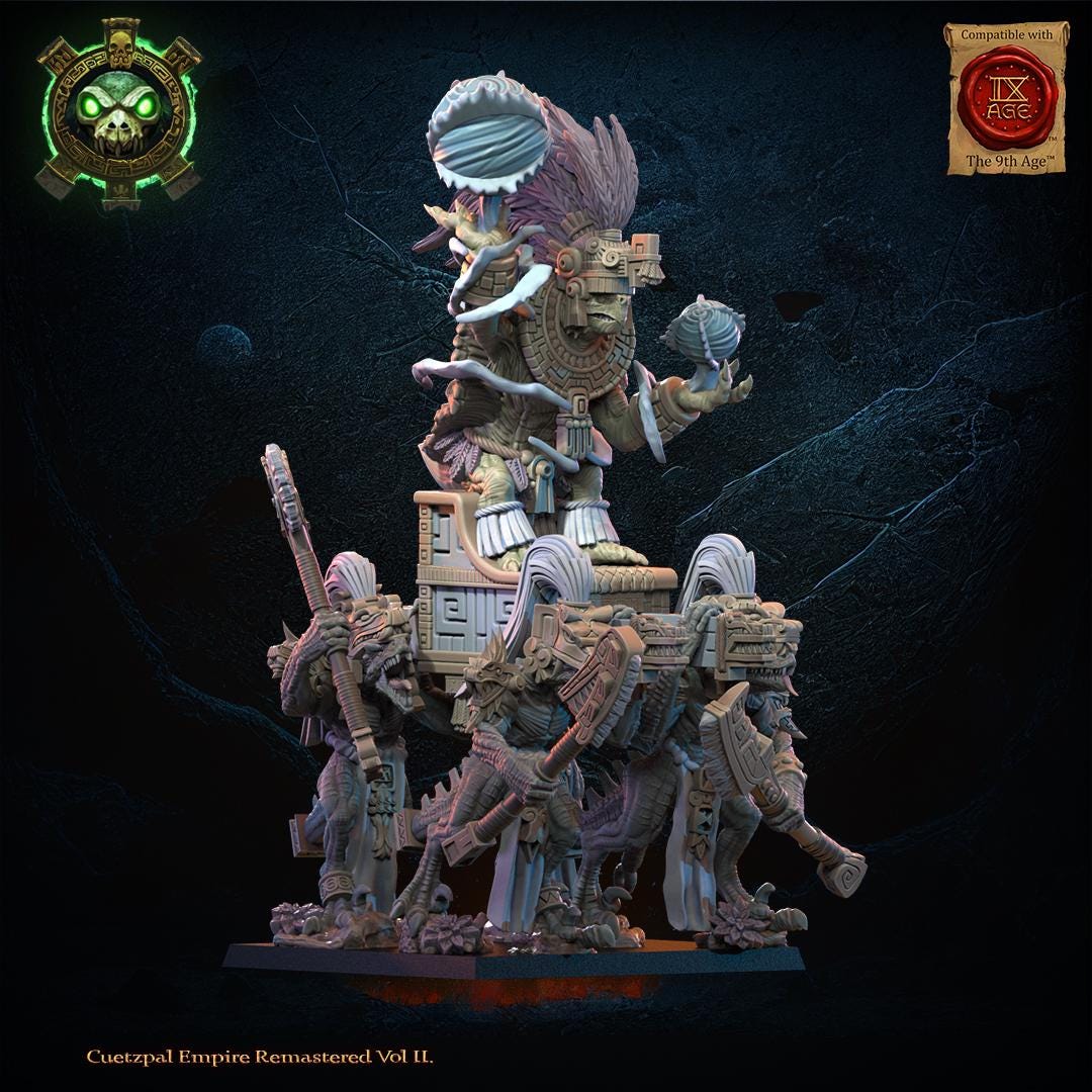 3d Printed Tezcatlipoca, The Living God by Lost Kingdom Miniatures