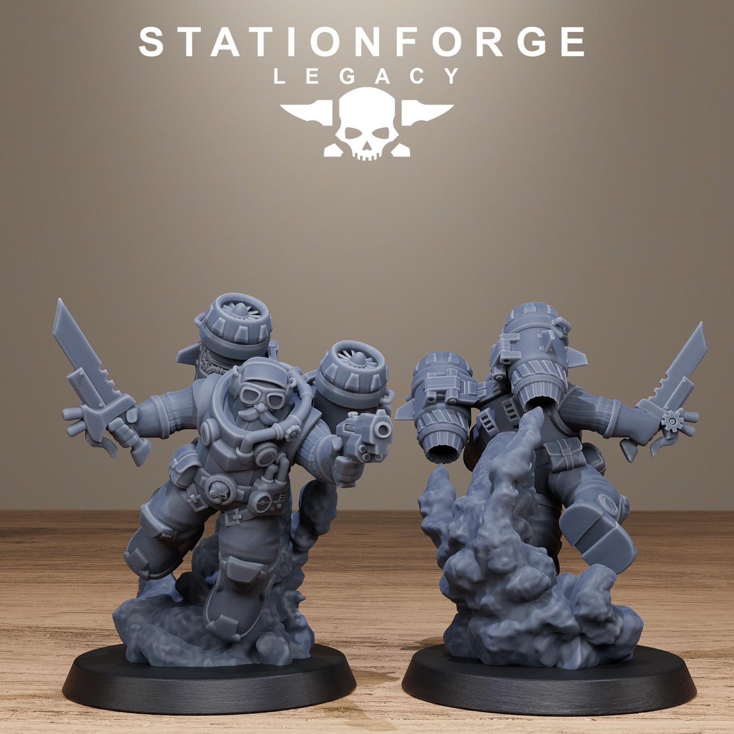 3D Printed Ironvale Skyreapers by StationForge Miniatures