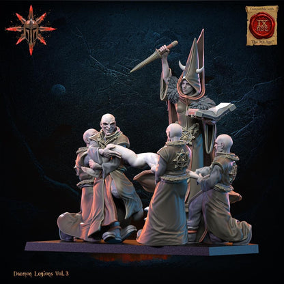 3D Printed Chaos Cultist Sacrifice by Lost Kingdom Miniatures