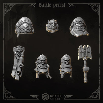 3d Printed Eternal Crusader Battle Priest Upgrade Kit by Greytide Studio