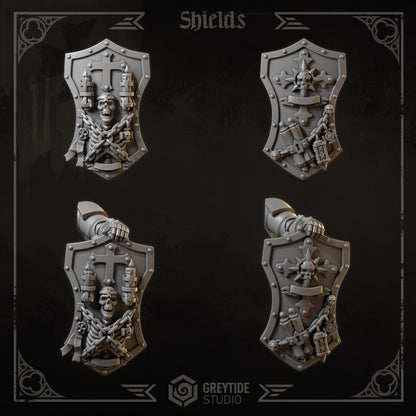 3d Printed Eternal Crusader Shields Upgrade Kit by Greytide Studio