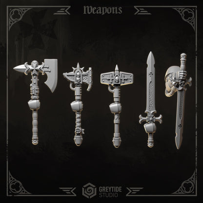 3d Printed Eternal Crusader Weapons Upgrade Kit by Greytide Studio