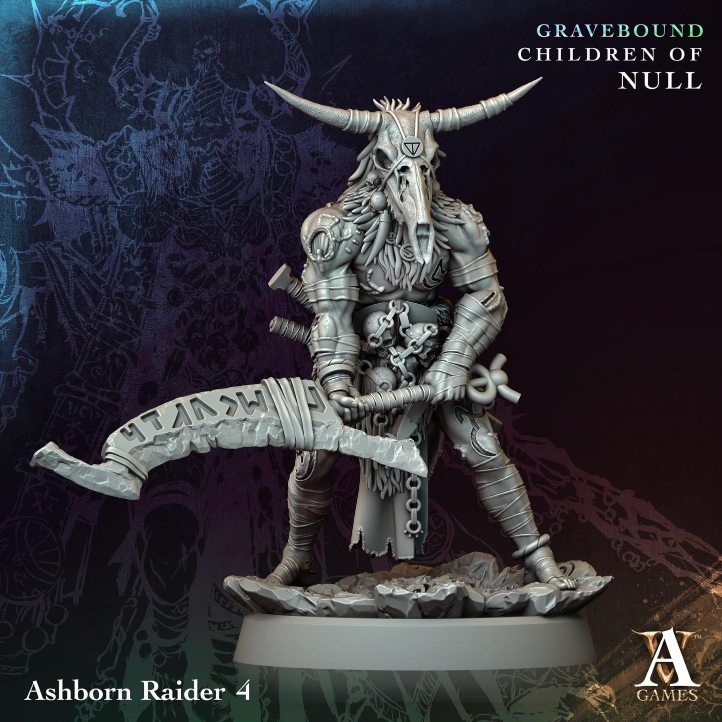 3D Printed Ashborn Raiders by Archvillain Games