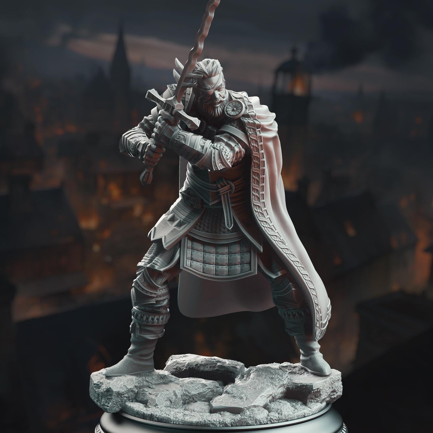 3D Printed Grizzled Veteran Commander by DM Stash