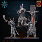3D Printed Heavy Weapon Barbarian Command Group by Lost Kingdom Miniatures