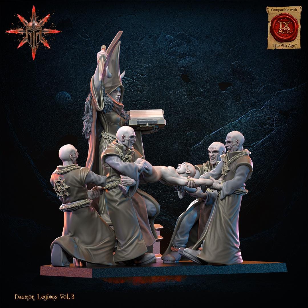 3D Printed Chaos Cultist Sacrifice by Lost Kingdom Miniatures