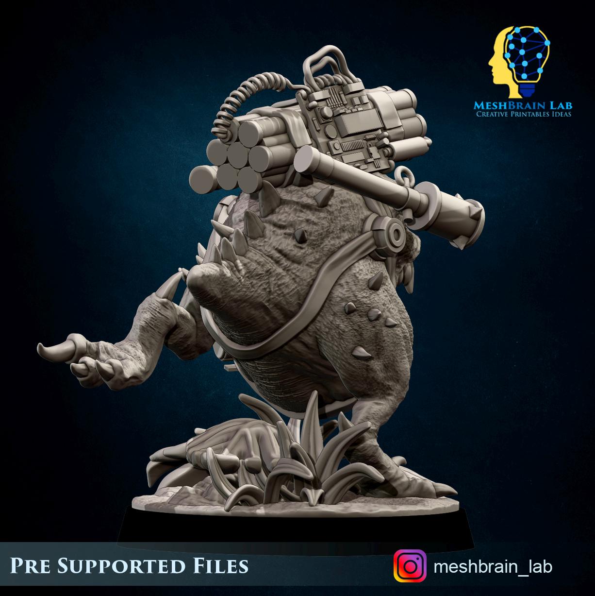 3d Printed Kommando Pet Bomb by Meshbrain Labs Miniatures