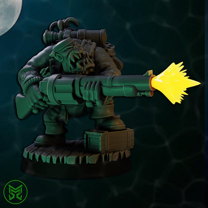 3d Printed Ork Pirate Commandos x4 by Mekka Miniatures