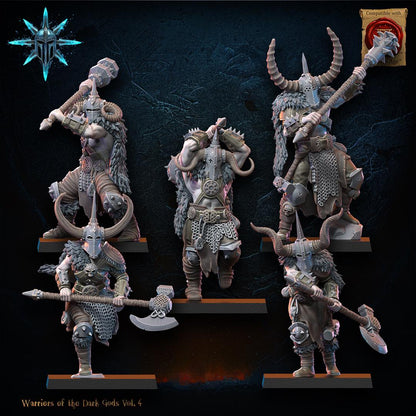 3D Printed Heavy Weapon Barbarian Regiment x10 by Lost Kingdom Miniatures