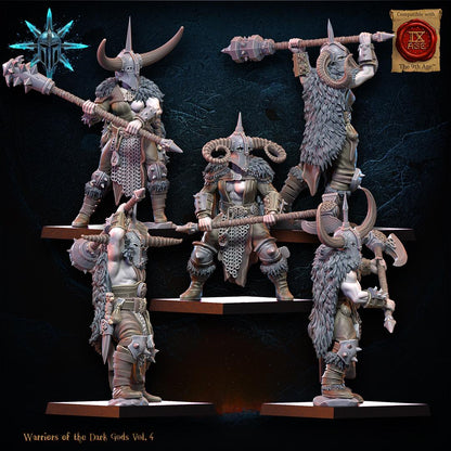 3D Printed Heavy Weapon Barbarian Regiment x10 by Lost Kingdom Miniatures