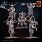 3D Printed Heavy Weapon Barbarian Regiment x10 by Lost Kingdom Miniatures