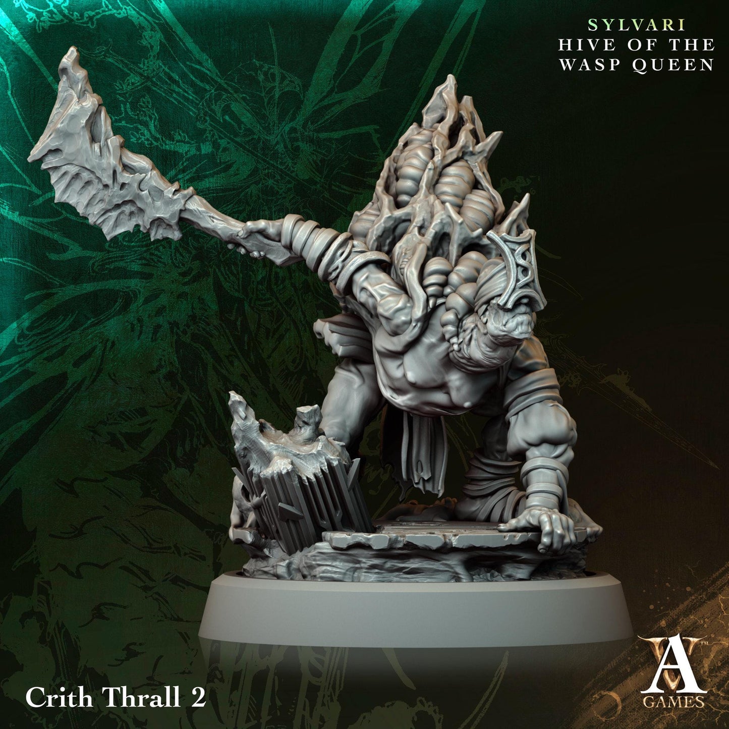 3D Printed Crith Thrall by Archvillain Games