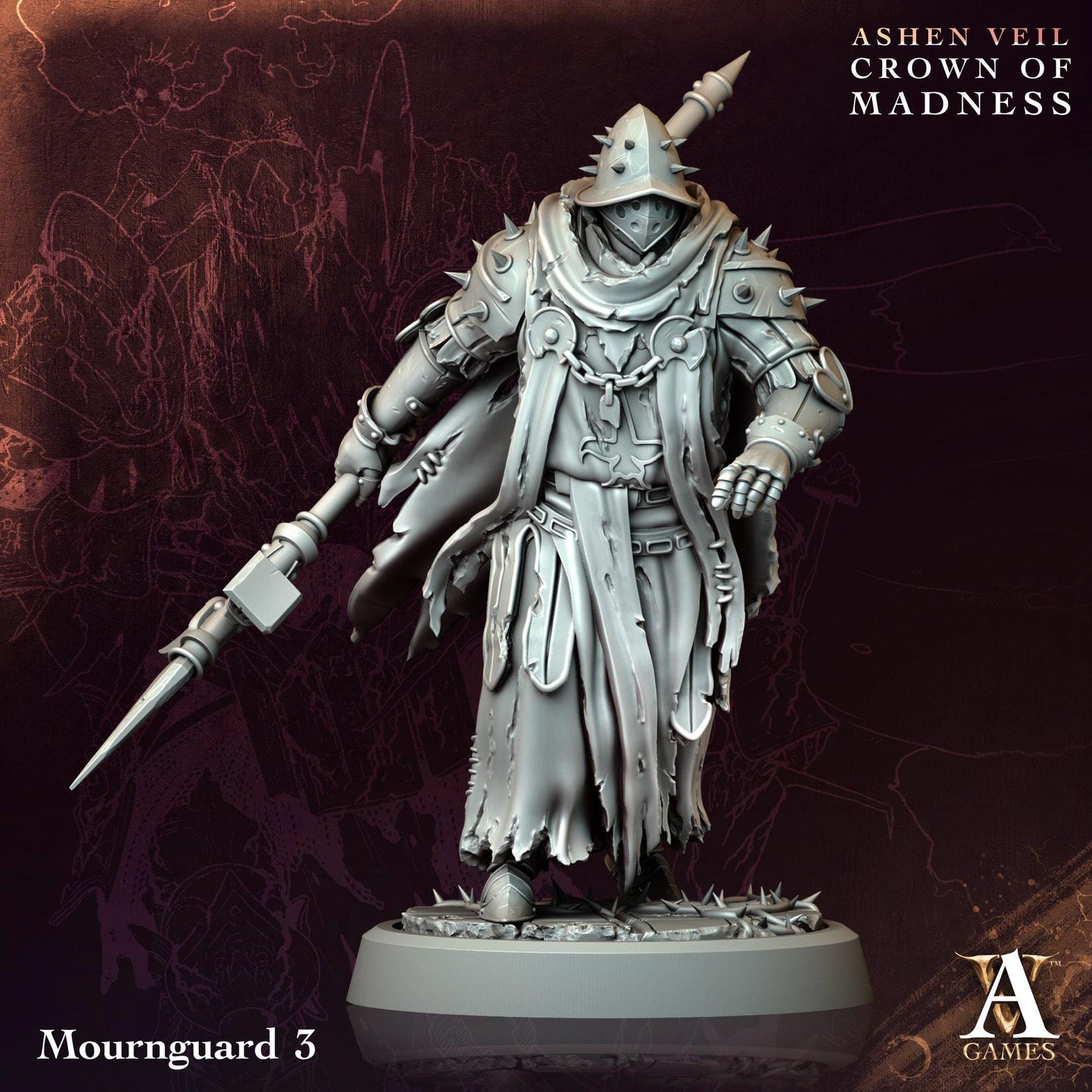 3D Printed Mournguards by Archvillain Games