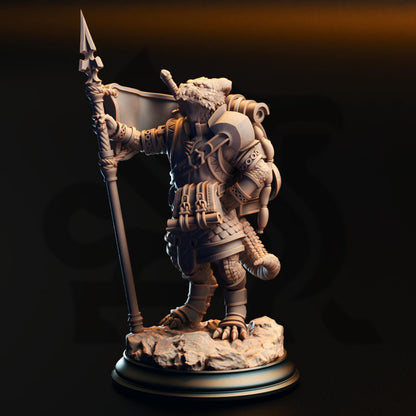 3D Printed Silver Kobold Squire by DM Stash
