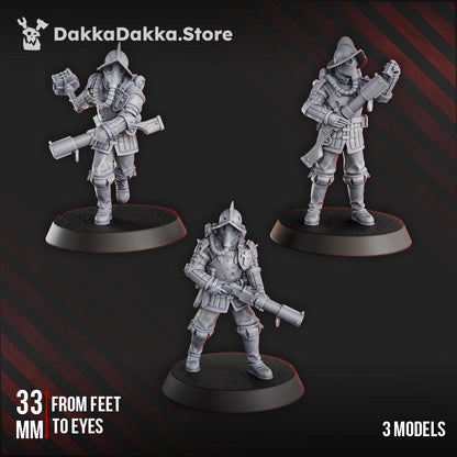 3D Printed Trench Bombers by DakkaDakka Mininatures