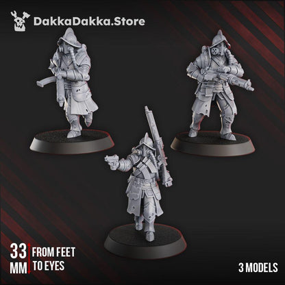 3D Printed Trench Heavy Support x3 by DakkaDakka Mininatures