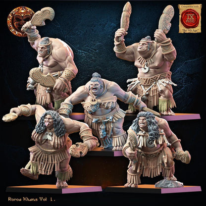 3D Printed Roroa Khans Regiment x10 by Lost Kingdom Miniatures