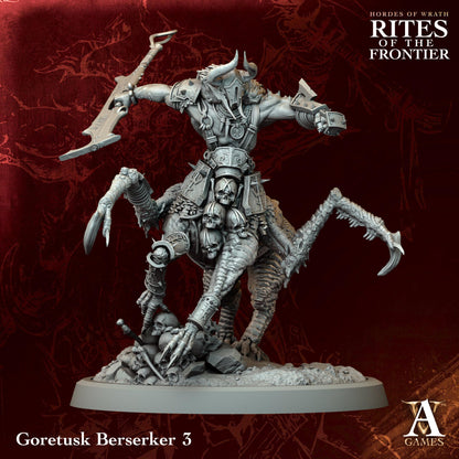 3D Printed Goretusk Berserkers by Archvillain Games