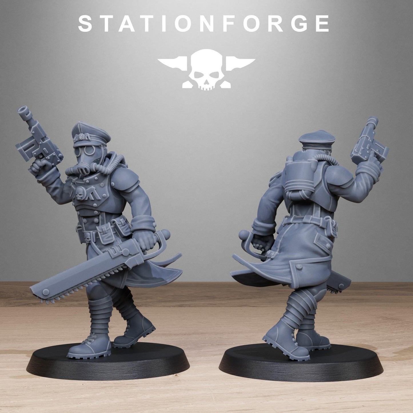 3D Printed GrimGuard Sisters by StationForge Miniatures