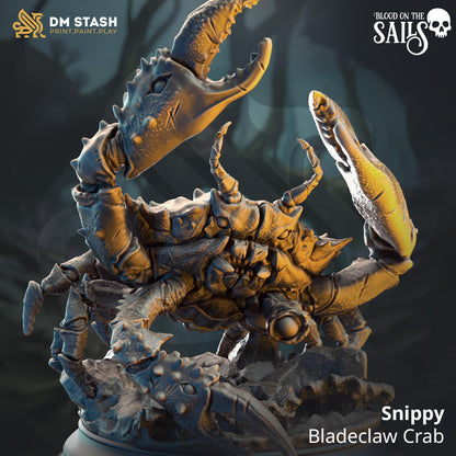 3D Printed Snippy the Bladeclaw Crab by DM Stash
