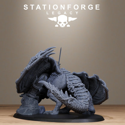 3D Printed Solaris Dragon by StationForge Miniatures