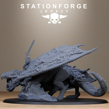 3D Printed Solaris Dragon by StationForge Miniatures