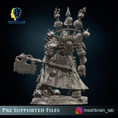 3d Printed Doom Marine Executor Lord By Meshbrain Labs Miniatures