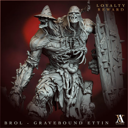 3D Printed Brol the Gravebound by Archvillain Games