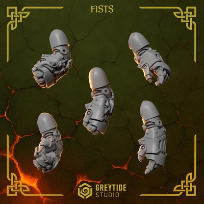 3d Printed Anvil Warden Fists x10 by Greytide Studio