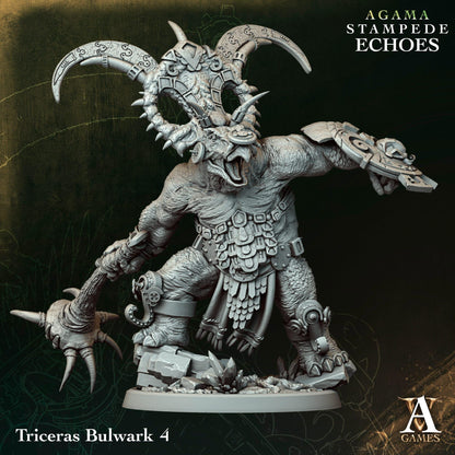 3D Printed Triceras Bulwark by Archvillain Games