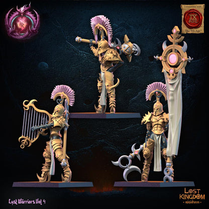 3D Printed Lust Chosen Command Group by Lost Kingdom Miniatures
