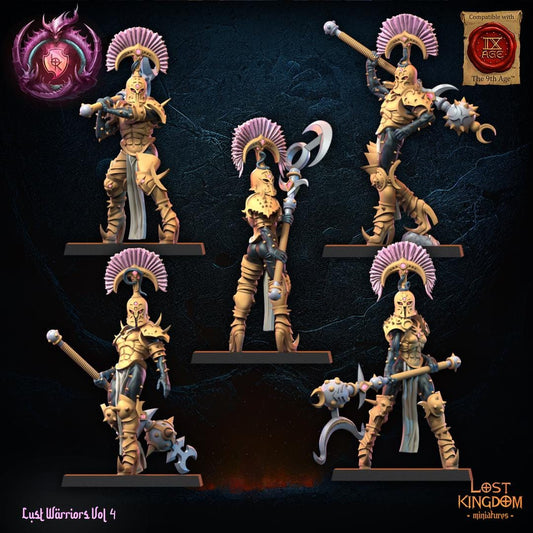 3D Printed Lust Chosen Regiment by Lost Kingdom Miniatures